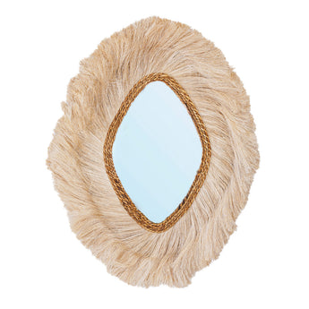 La Duchessa abaca spiegel, boho wandspiegel