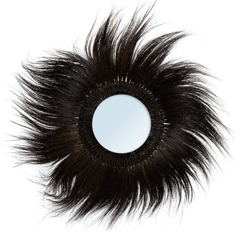 Simba zwart gras spiegel, boho wandspiegel