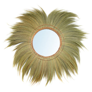 Mufasa gras spiegel, boho wandspiegel