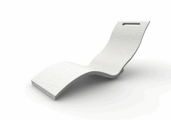 Arkema Design Serendipity Chaise White – ergonomic outdoor lounge chair