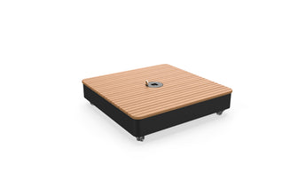 VERSA PX Large Mobile Base Black + Top Plate Wood