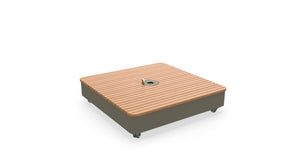 VERSA PX Large Mobile Base Earth Clay + Top Plate Wood