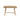 Raffia bank met teakhouten frame in Ibiza-stijl