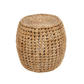 Zarkah bananenblad kruk in Ibiza-stijl