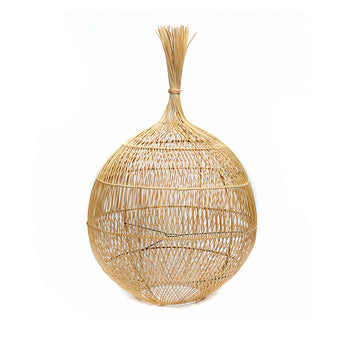 Wonton rotan hanglamp & vloerlamp in Ibiza-stijl