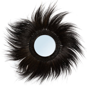Simba zwart gras spiegel, boho wandspiegel