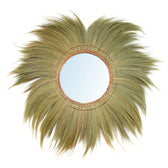 Mufasa gras spiegel, boho wandspiegel