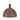 Dome XL grote rotan hanglamp donker walnoot