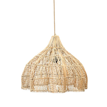 Whipped rotan hanglamp in Ibiza-stijl