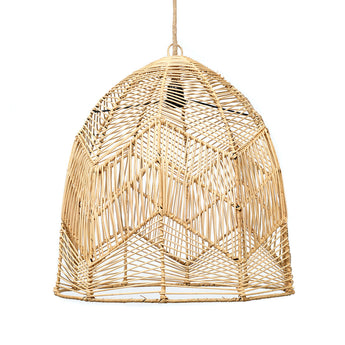 Bala rotan hanglamp in Ibiza-stijl
