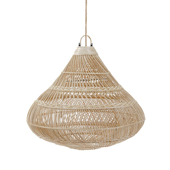 Drop rotan hanglamp in Ibiza-stijl