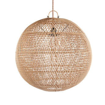 Bubble rotan hanglamp in Ibiza-stijl