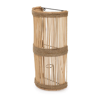 Jalal rotan wandlamp in Ibiza-stijl
