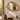 Miroir Organic en teck M, miroir mural bohème