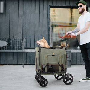 Ibiyaya Gentle Giant Pet Wagon Army Green FS1880-AG