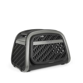 TAVO Everett crash-tested pet cargo crate Large Onyx Front closed