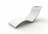 Arkema Design Serendipity Chaise White – ergonomic outdoor lounge chair
