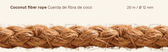 Kokosseil 20 m, Ø 12 mm – Sauleda Coco Shade