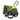Funda de lluvia Croozer en remolque para perros con kit de carrito